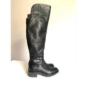 Cole Haan black tall leather boots 6.5